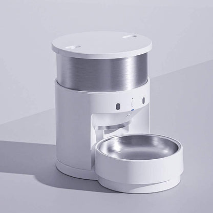 Automatic Cat Feeder, 5L Auto Pet Cat Dry Food Dispenser with Clog-Free Design, Low Food, Voice Recorder for Small & Medium Pets