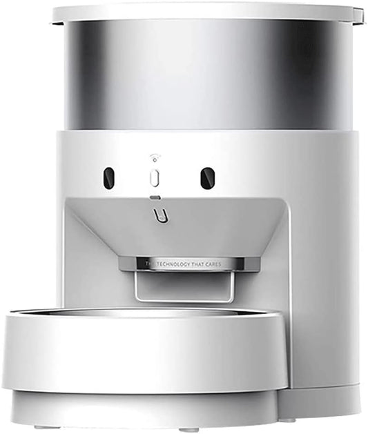 Automatic Cat Feeder, 5L Auto Pet Cat Dry Food Dispenser with Clog-Free Design, Low Food, Voice Recorder for Small & Medium Pets