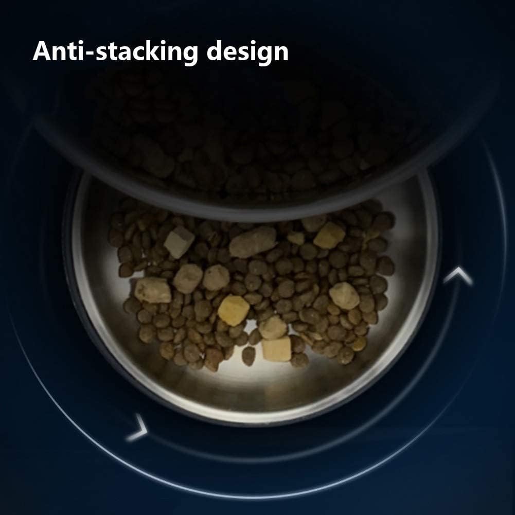 Automatic Cat Feeder, 5L Auto Pet Cat Dry Food Dispenser with Clog-Free Design, Low Food, Voice Recorder for Small & Medium Pets