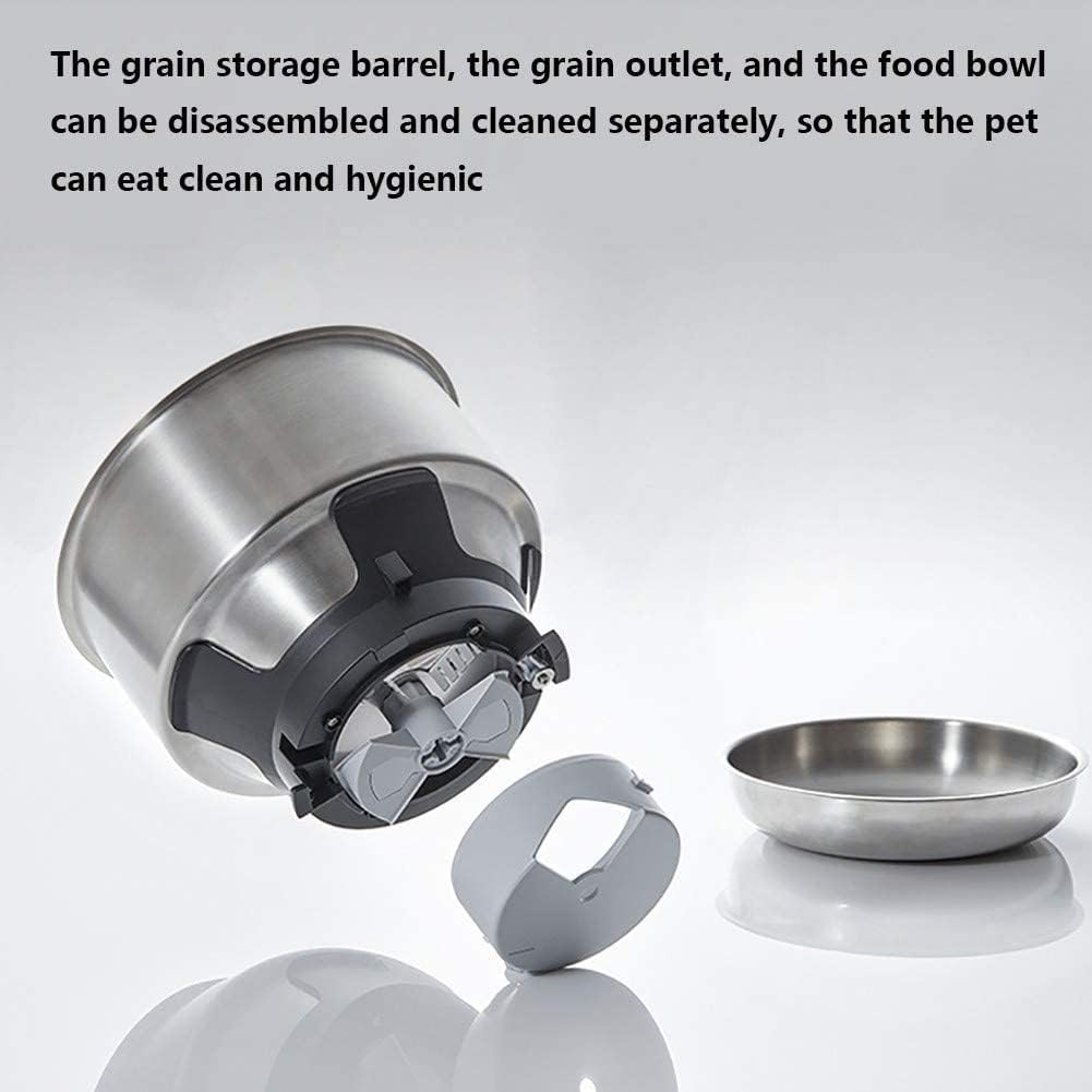 Automatic Cat Feeder, 5L Auto Pet Cat Dry Food Dispenser with Clog-Free Design, Low Food, Voice Recorder for Small & Medium Pets