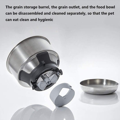 Automatic Cat Feeder, 5L Auto Pet Cat Dry Food Dispenser with Clog-Free Design, Low Food, Voice Recorder for Small & Medium Pets